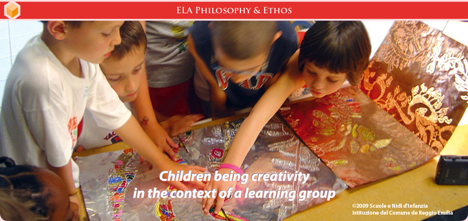 Children being creative in the context of a learning group